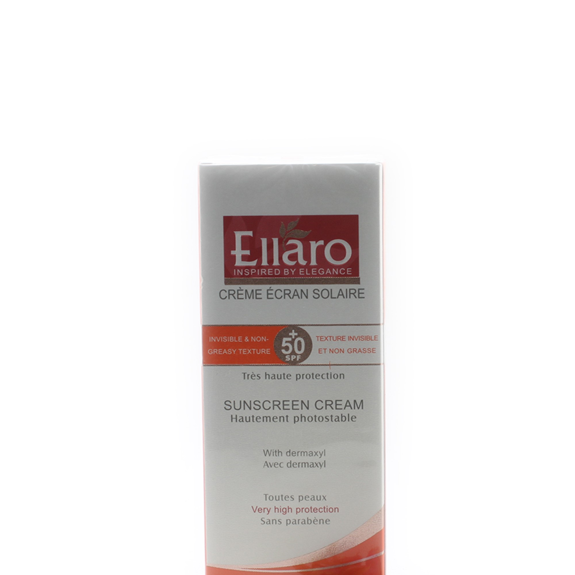 کرم ضد آفتاب فاقد چربی +SPF 50 ( بی رنگ ) الارو SUNSCREEN ELLARO